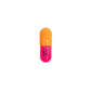 Happy Pill - Fluorescent pink and Orange