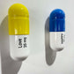 20 MG Love Happy pill Combo (yellow, blue, white) - figurative sculpture