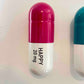 20 MG Happy pill Combo (turquoise, mint green and pink) - figurative sculpture