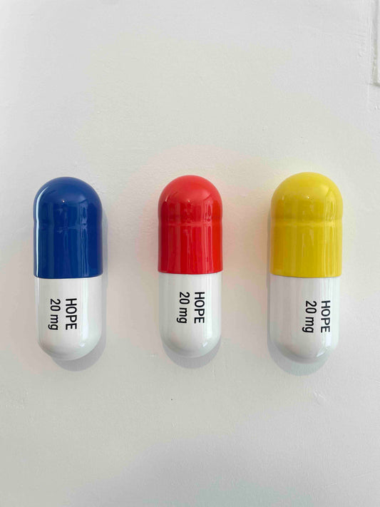 Hope pill Set - Orange, blue and yellow