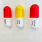 20 MG Happy pill Combo (red, yellow and orange) - figurative sculpture
