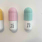 20 MG Love pill Combo (mint green, yellow and light pink) - figurative sculpture