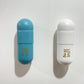 20 MG Love Hope matte pill Combo (turquoise, white) - figurative sculpture