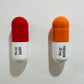 20 MG Hope Freedom pill Combo (red, orange, white) - figurative sculpture