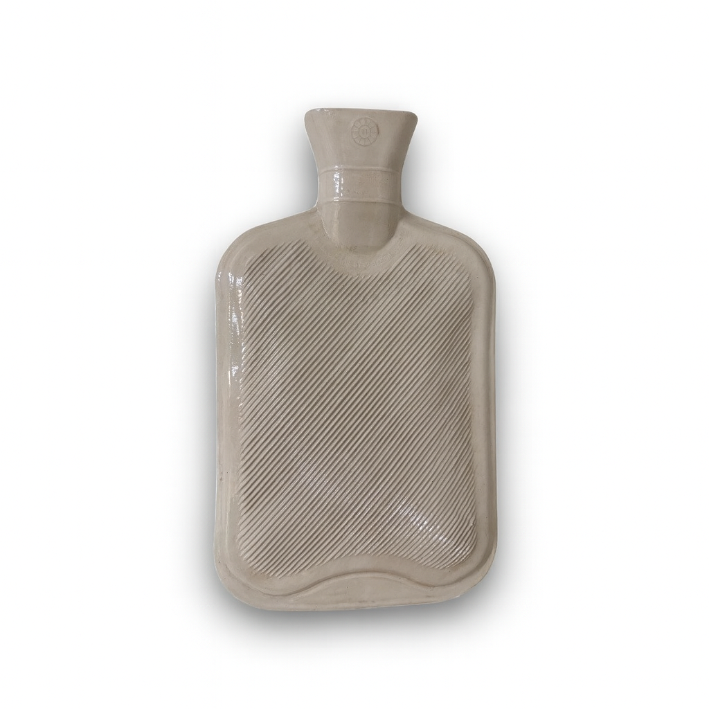Ceramic Hot Water Bottle - Ivory White