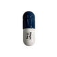 Ceramic Magic Pill - Dark Blue and white