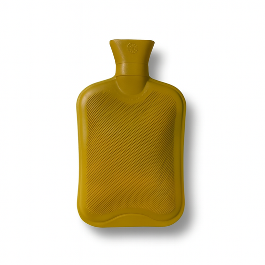 Ceramic Hot Water Bottle - Mustard Yellow