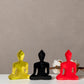 Gold, Black, Red Buddha set