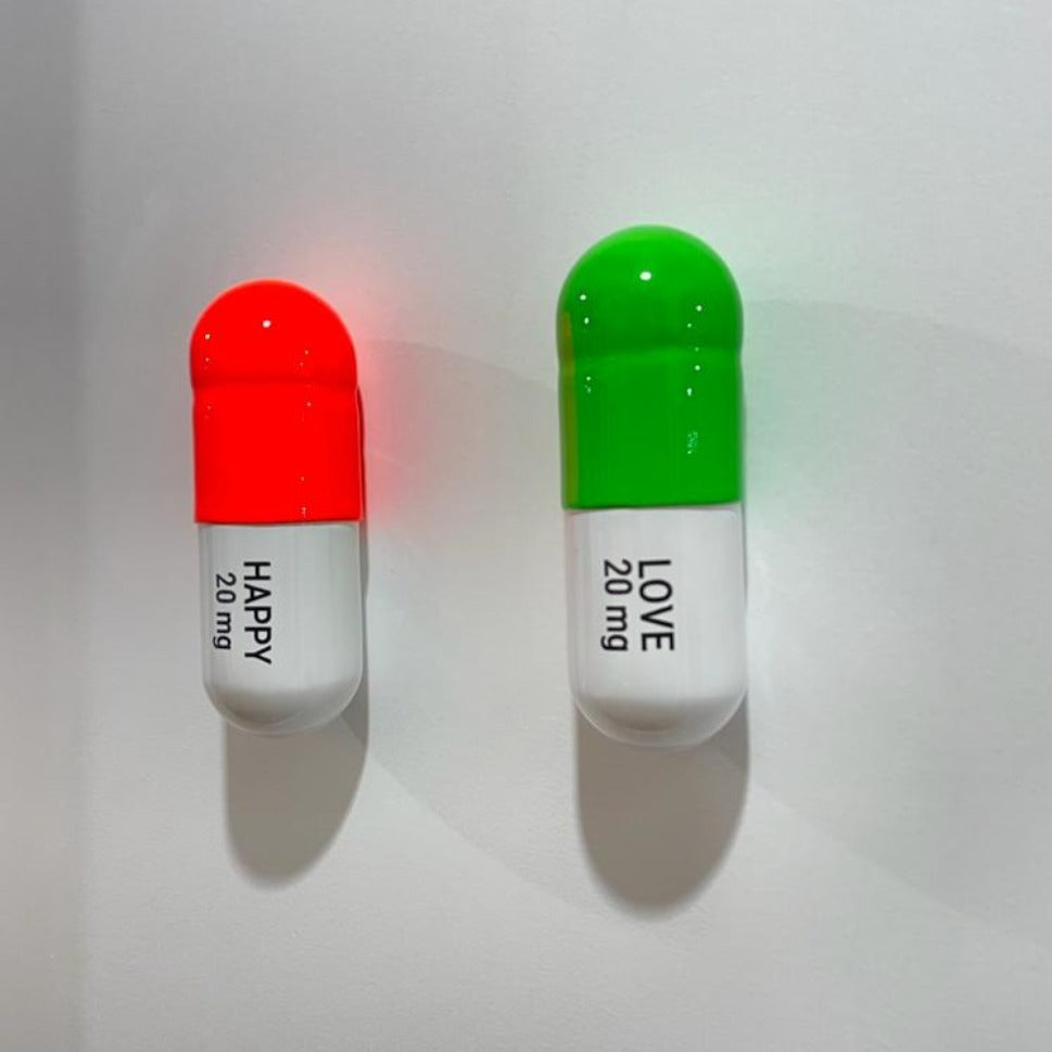 Happy Love pill Set - Neon Orange, Neon Green – Tal Nehoray