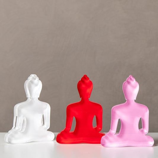 White Buddha, Red Buddha, Pink Buddha 