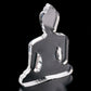 Mini Buddha statue - Contemporary Meditating Clear Buddha