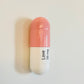 Ceramic Love Pill - Light Pink and White