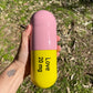 Ceramic Love Pill - Light Pink and Yellow