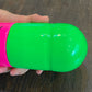 Ceramic Happy Pill - Fluorescent Green and Pink