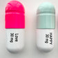 Large Happy Love pill Combo (Mint green, pink, red) 30 mg