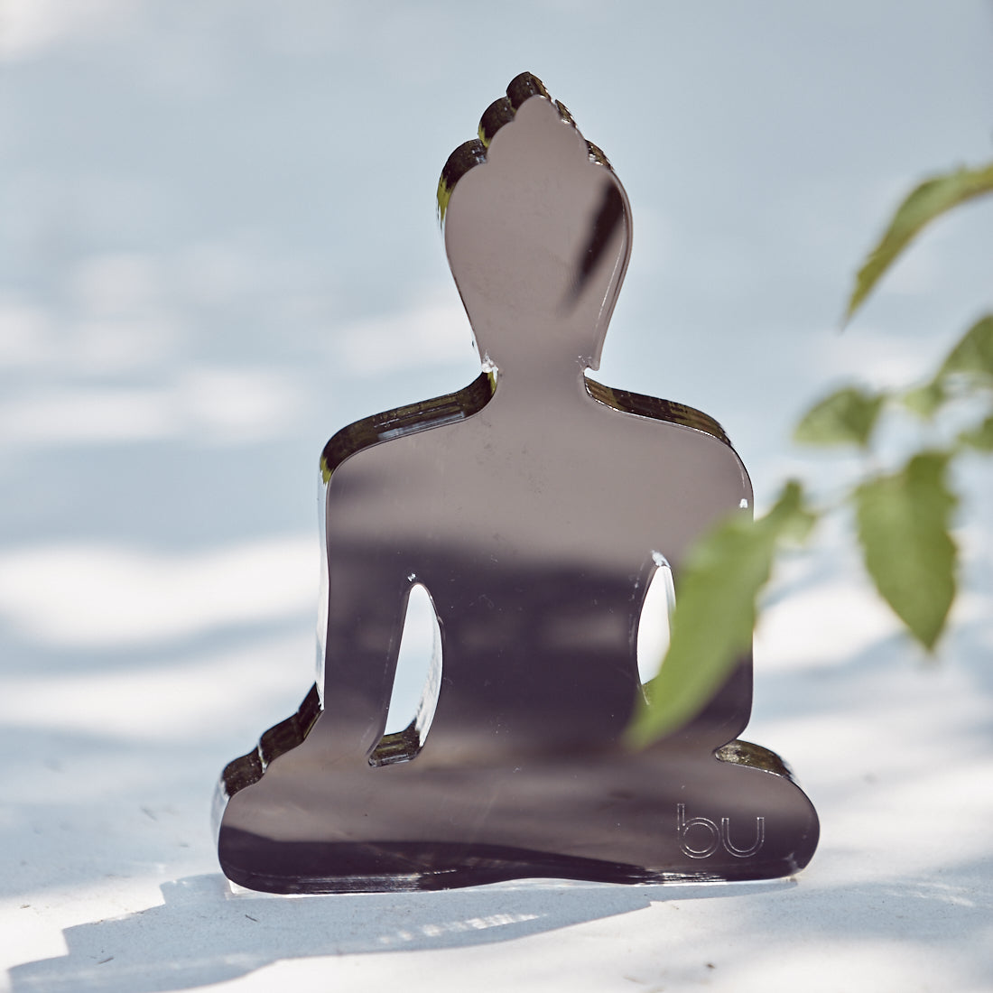 Mini Buddha statue - Contemporary Meditating Black Buddha