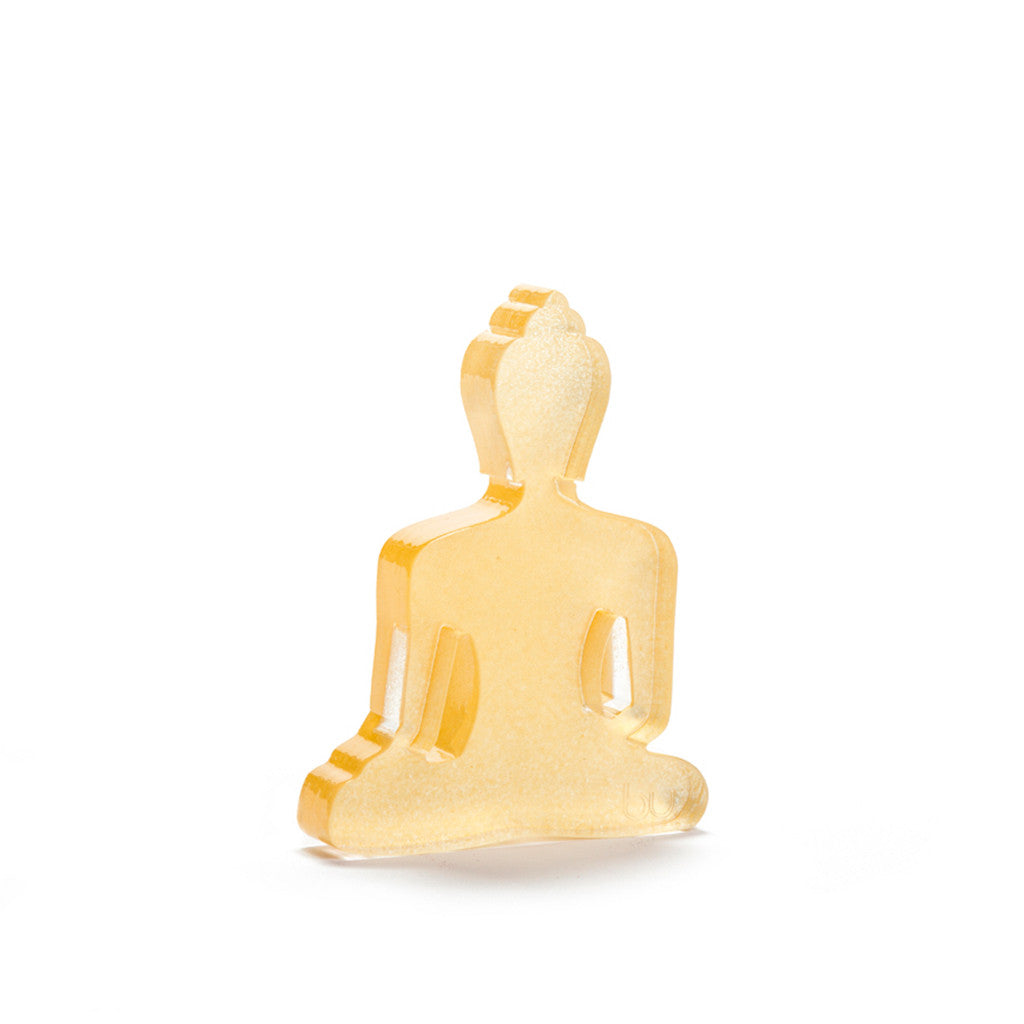 Mini Buddha statue - Contemporary Meditating Gold Buddha