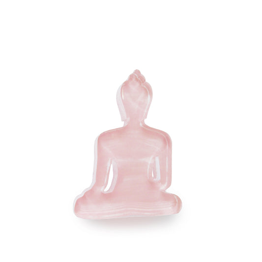 Mini Buddha statue - Contemporary Meditating light pink Buddha