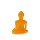 Mini Buddha statue - Contemporary Meditating Orange Buddha, inspiring creativity and freedom