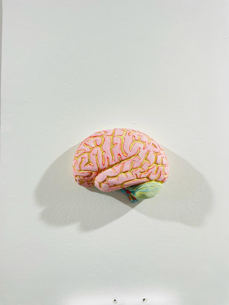 Ceramic Brain Wall Sculpture