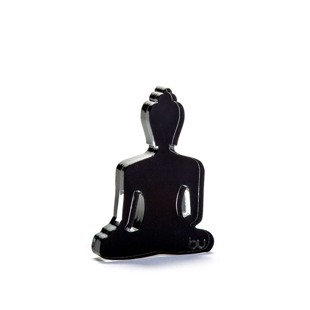 Mini Buddha statue - Contemporary Meditating Black Buddha