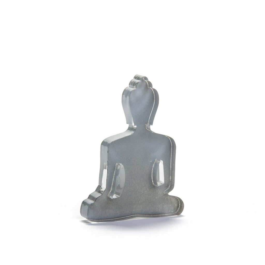 Buddha statue set of 3 - Gray, White and Turquoise