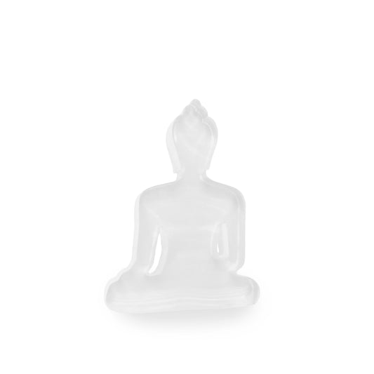 Mini Buddha statue - Contemporary Meditating White Buddha